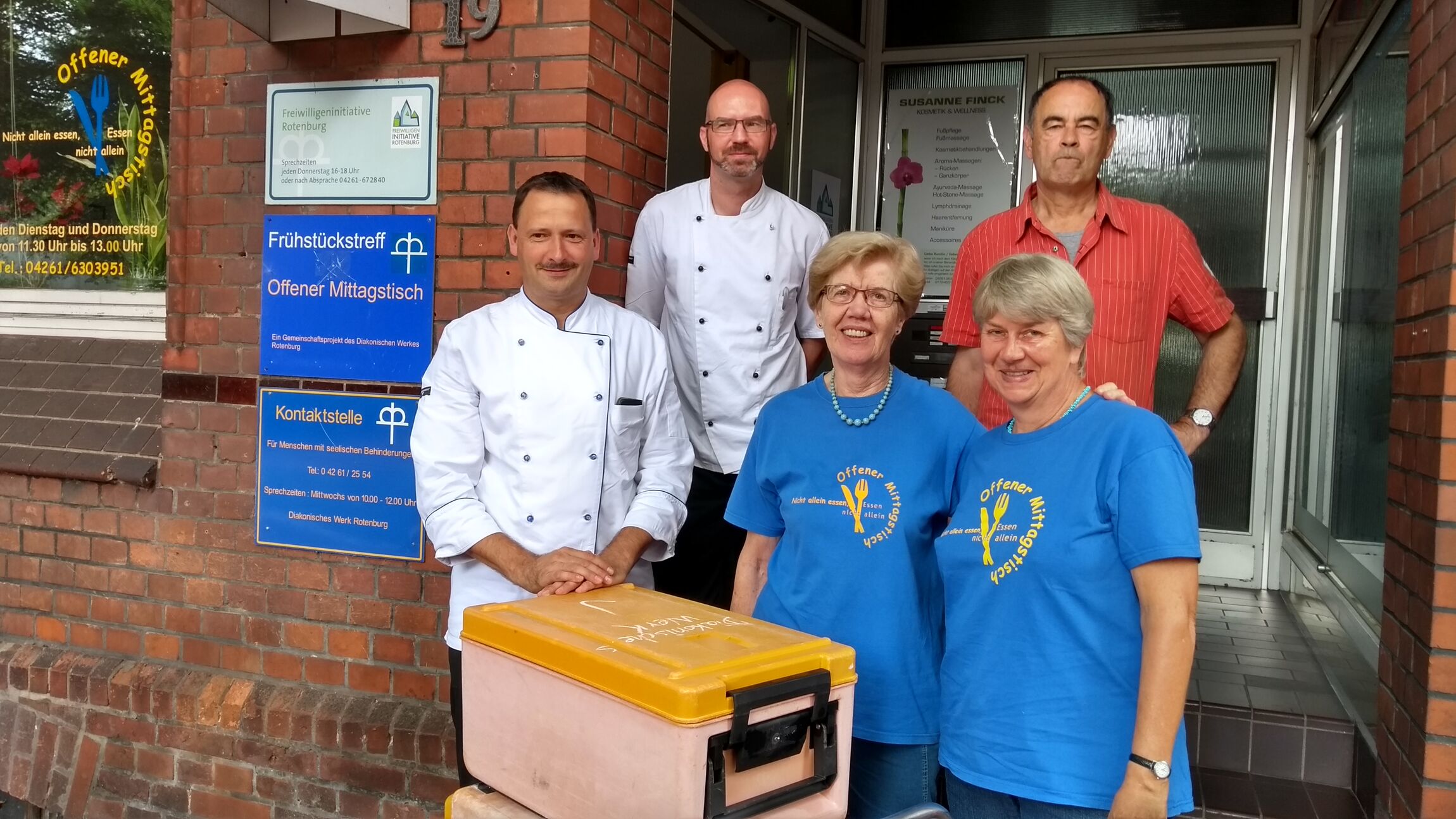 Crew Mittagstisch mit Rotenburger Werke