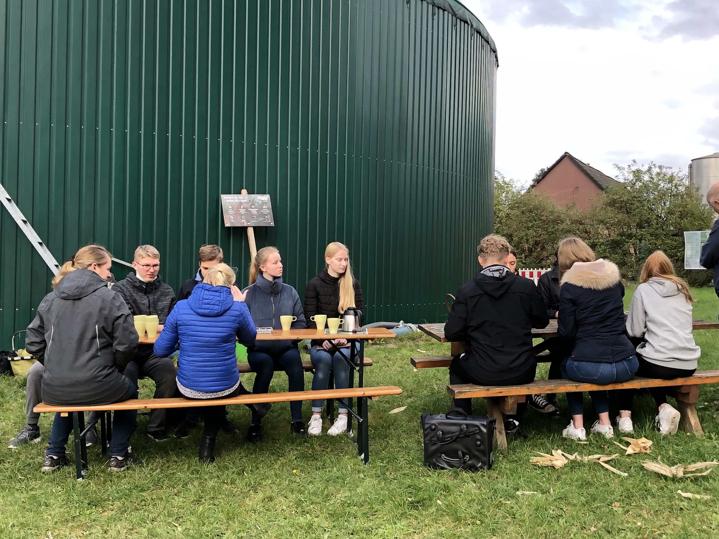 Biogasanlage Kaffeepause