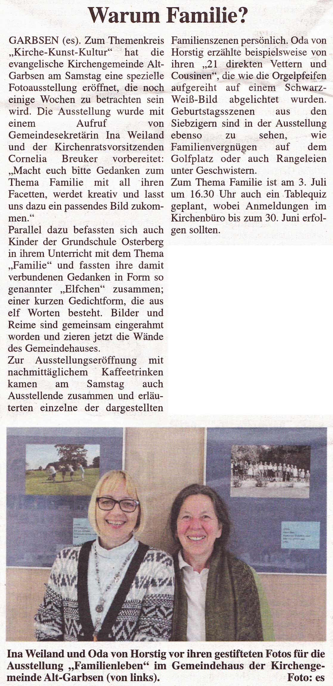 Ausstellung Familie