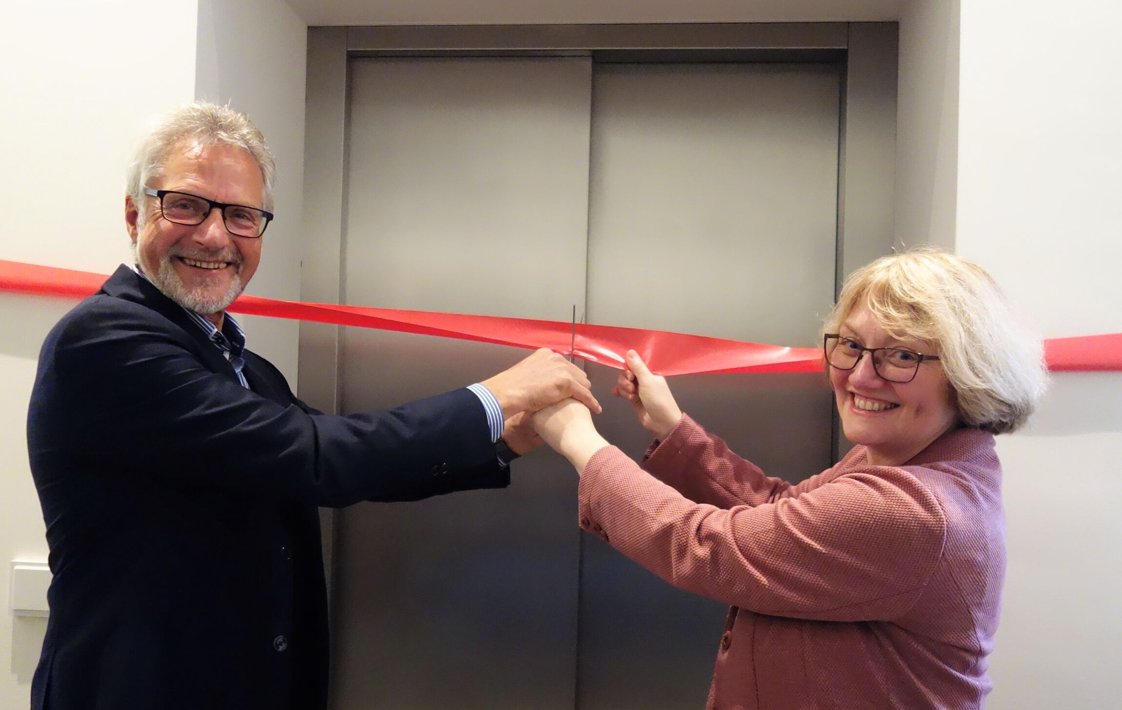 Fahrstuhl Einweihung