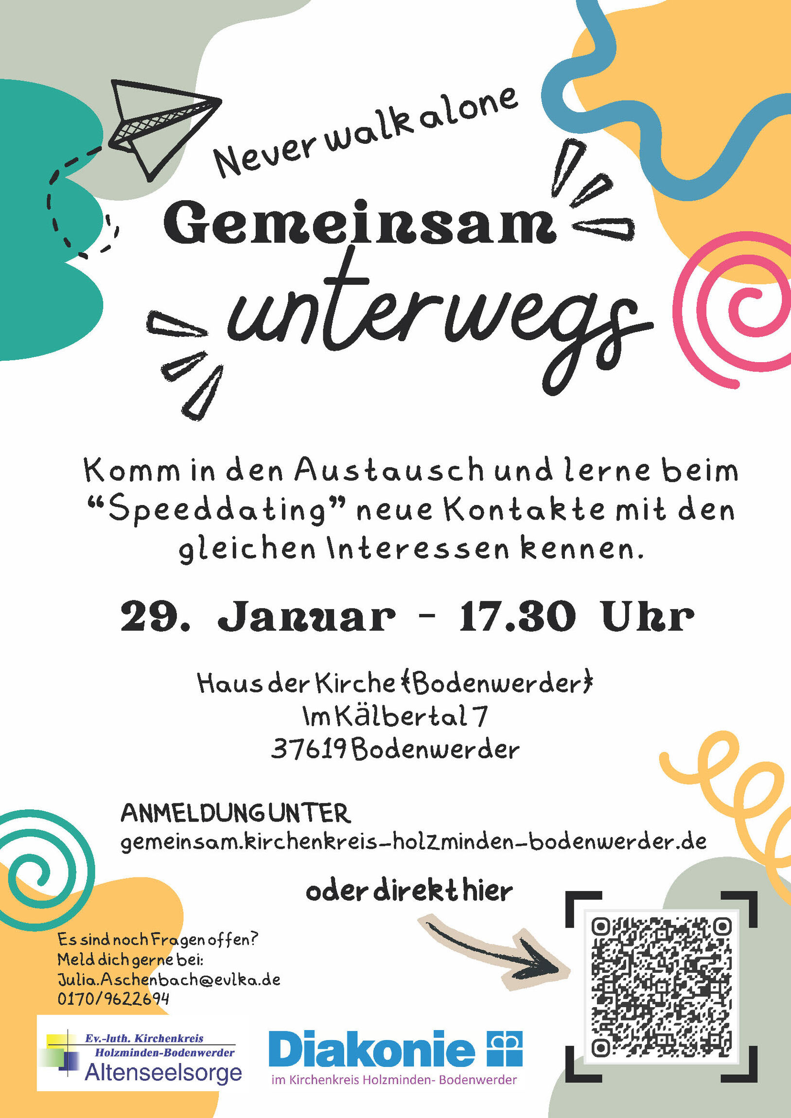 Plakat Never walk alone