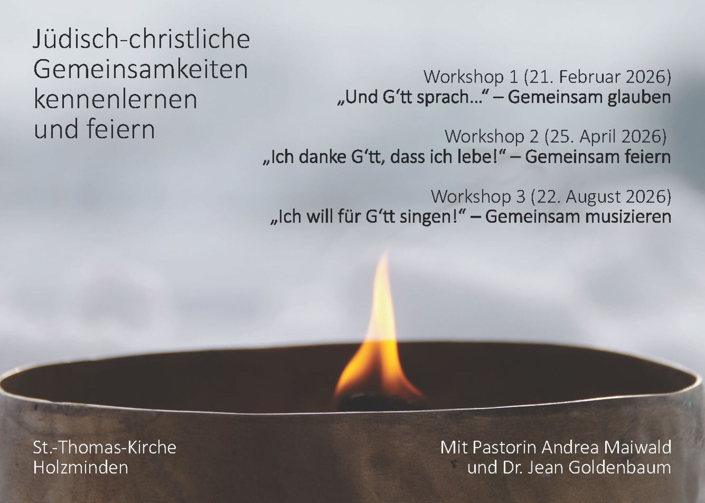 Jüdisch-Christlicher Workshop am 25 April 2026