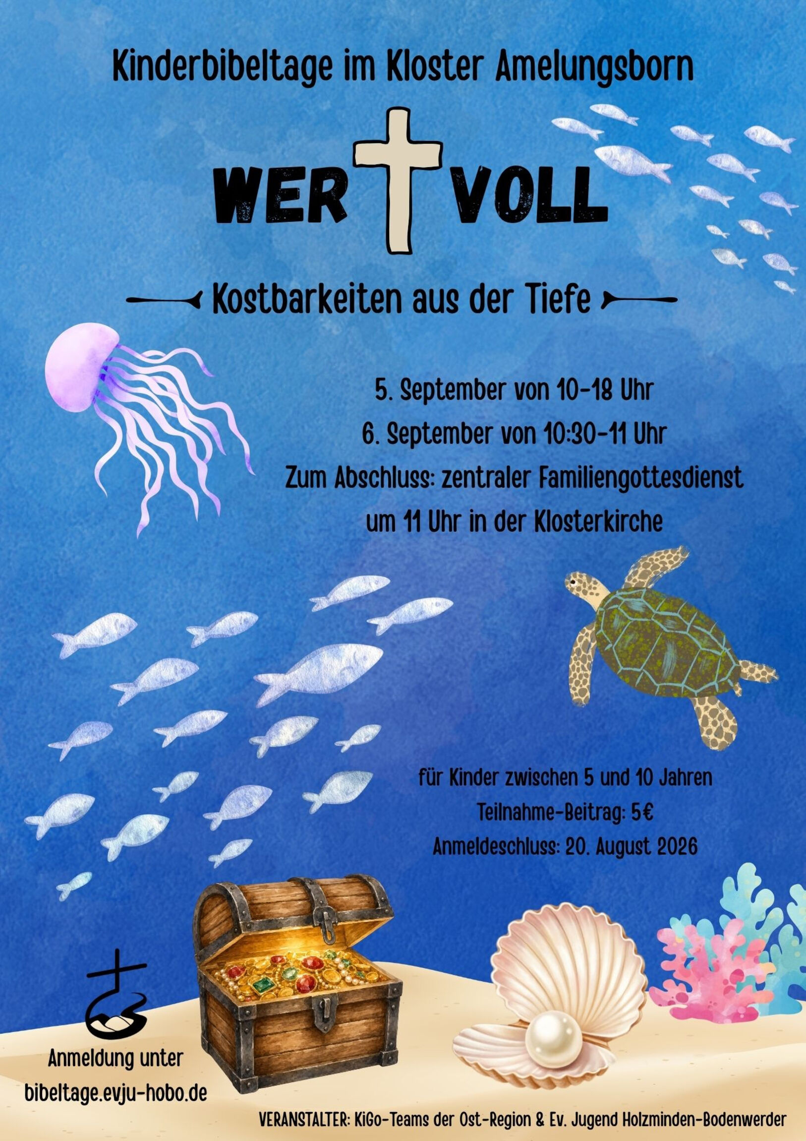Plakat Kinderbibeltage im Kloster Amelungsborn 2026