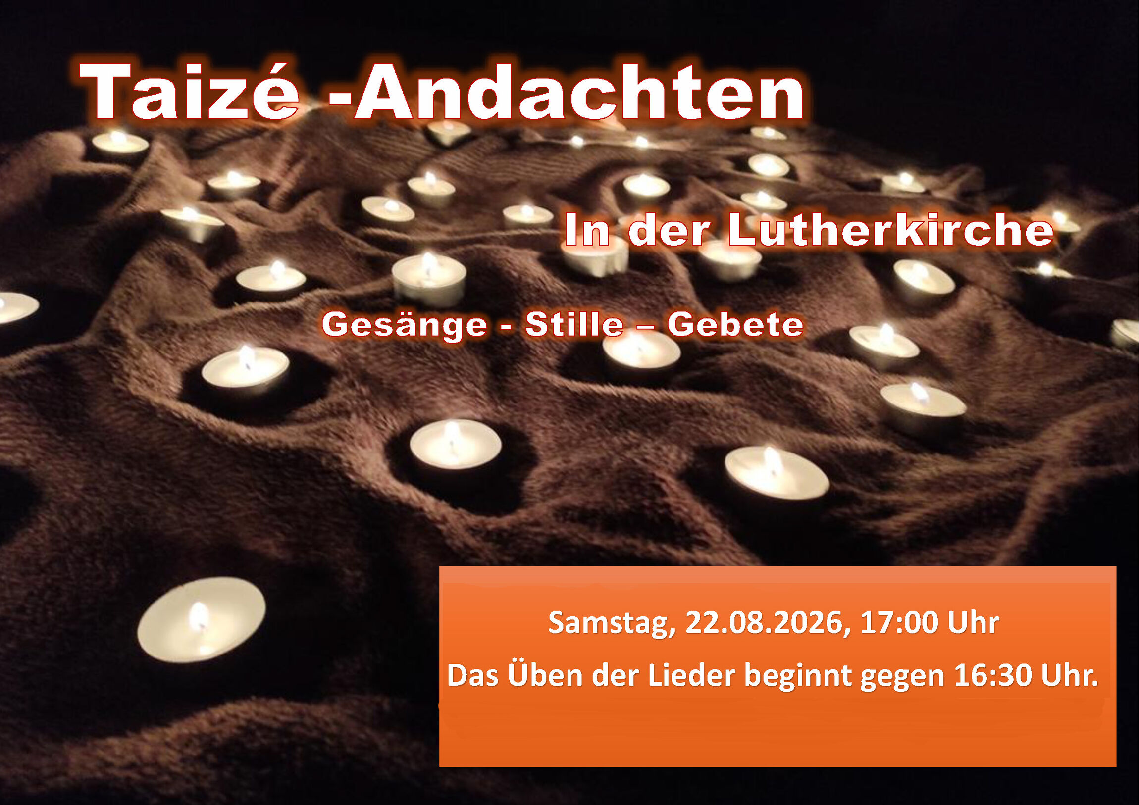 Taize-Andacht am 22. August 2026