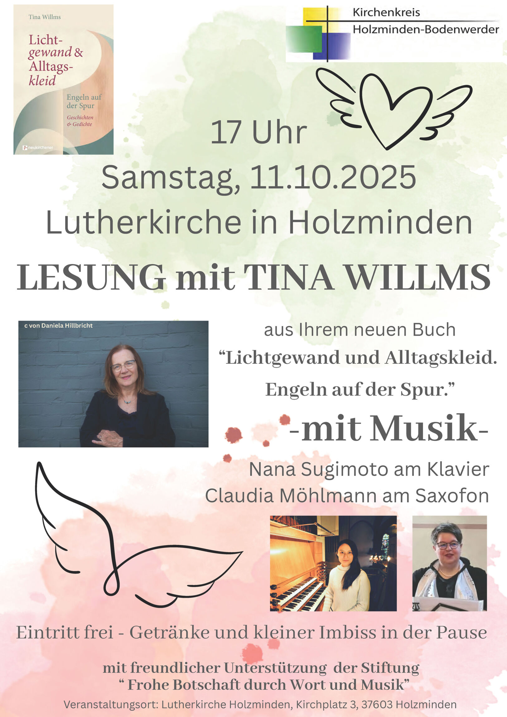 Plakat Lesung mit Tina Willms am 11. Oktober 2025
