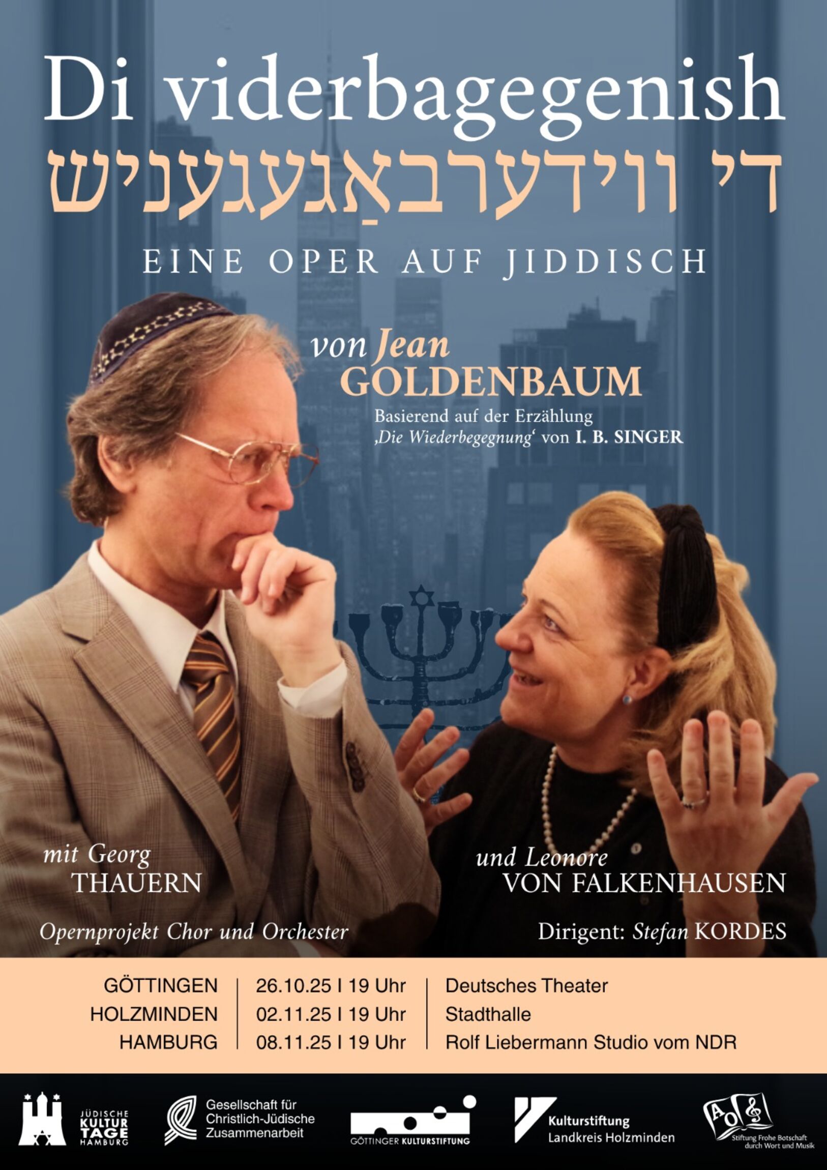 Plakat Jiddische Oper am 02. November 2025 in Holzminden