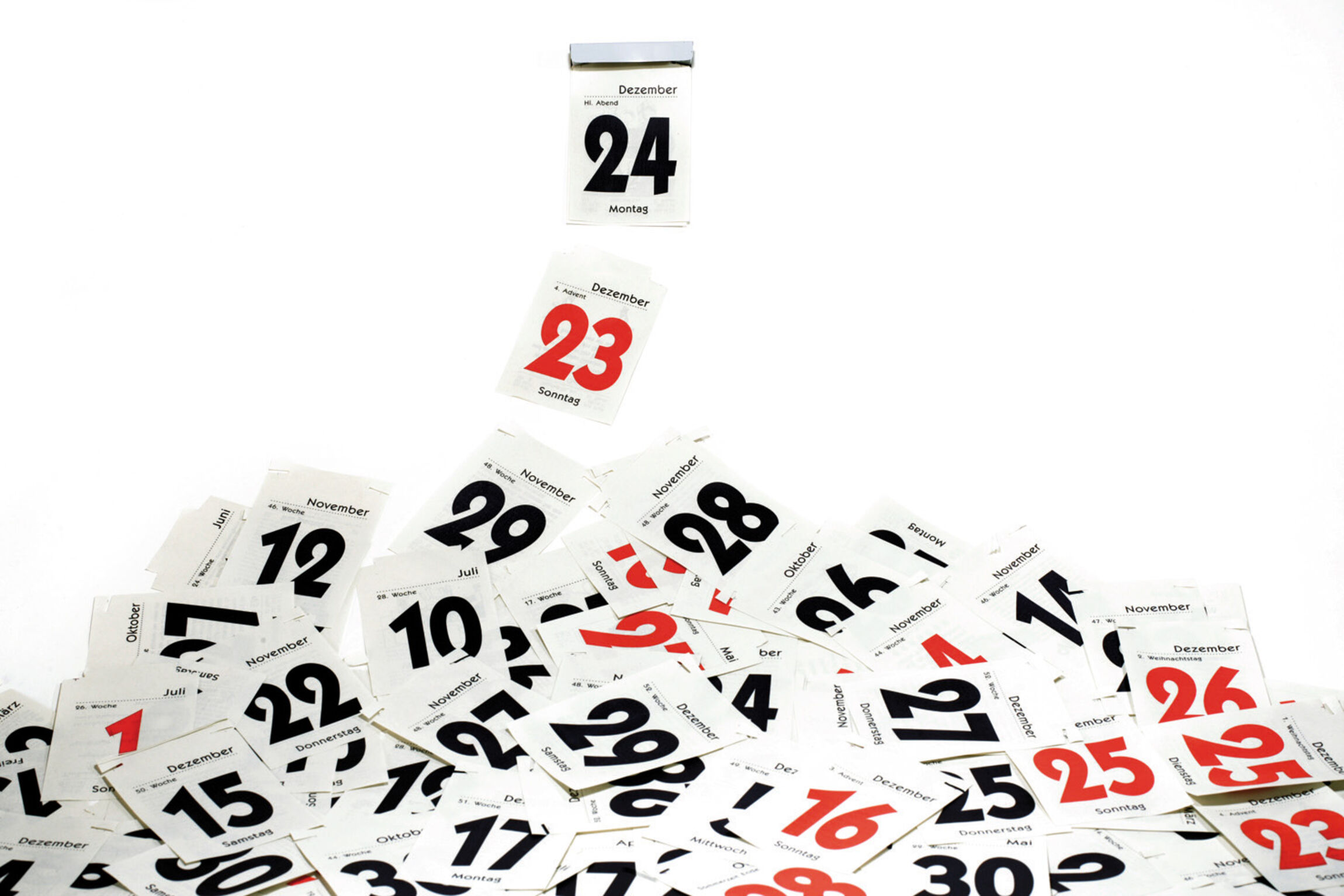 Kalenderblätter bis 24