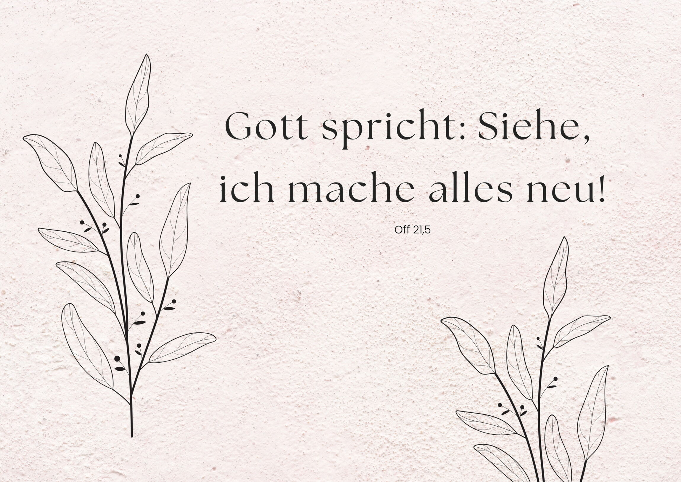 Gott macht alles neu