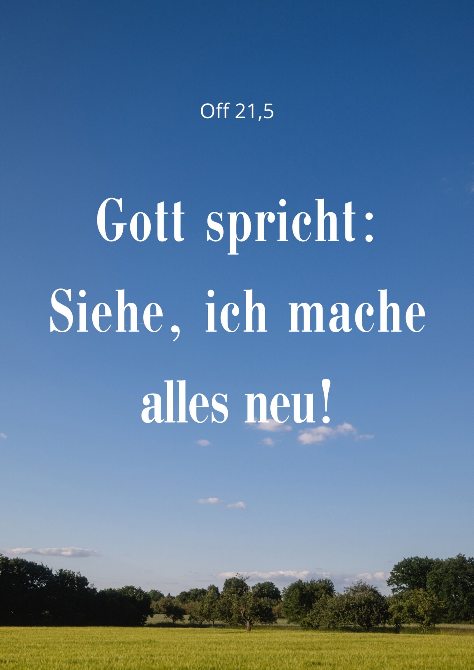 Gott macht alles neu
