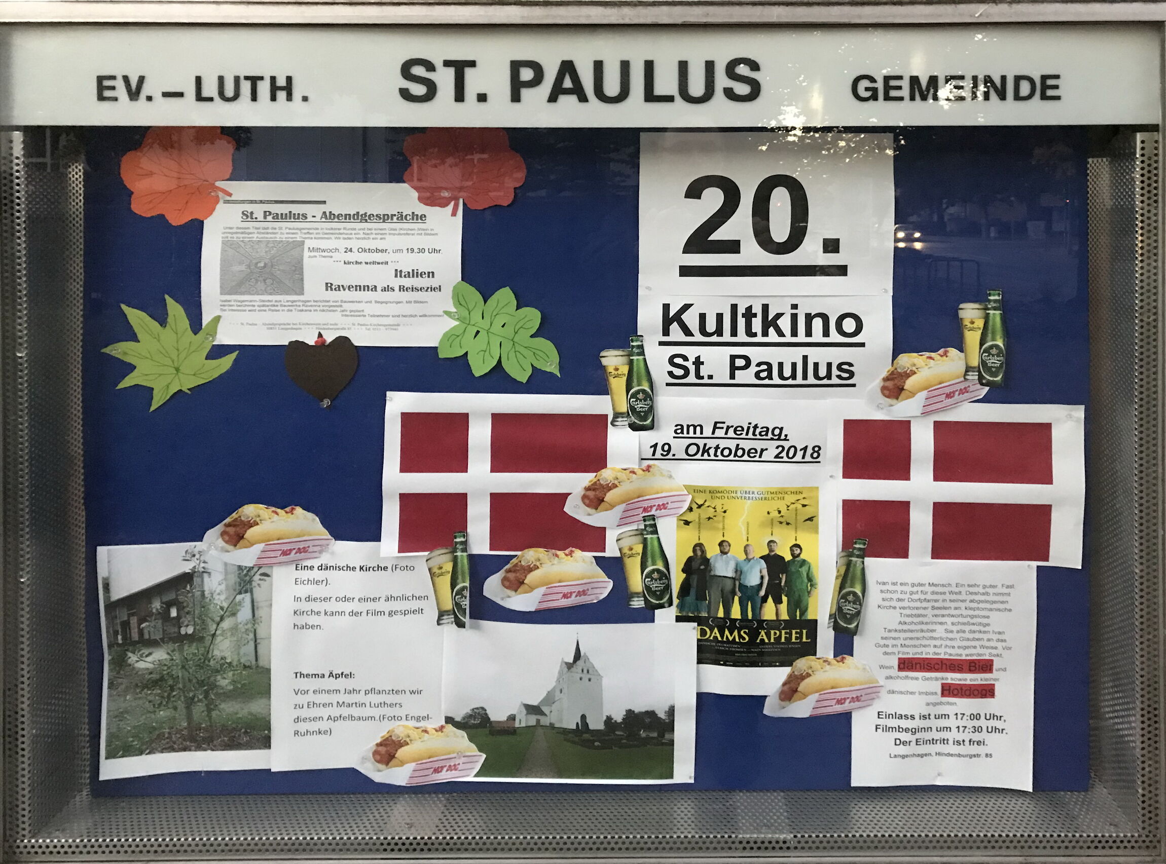 20. Kultkino - Schaukasten, für Teaser