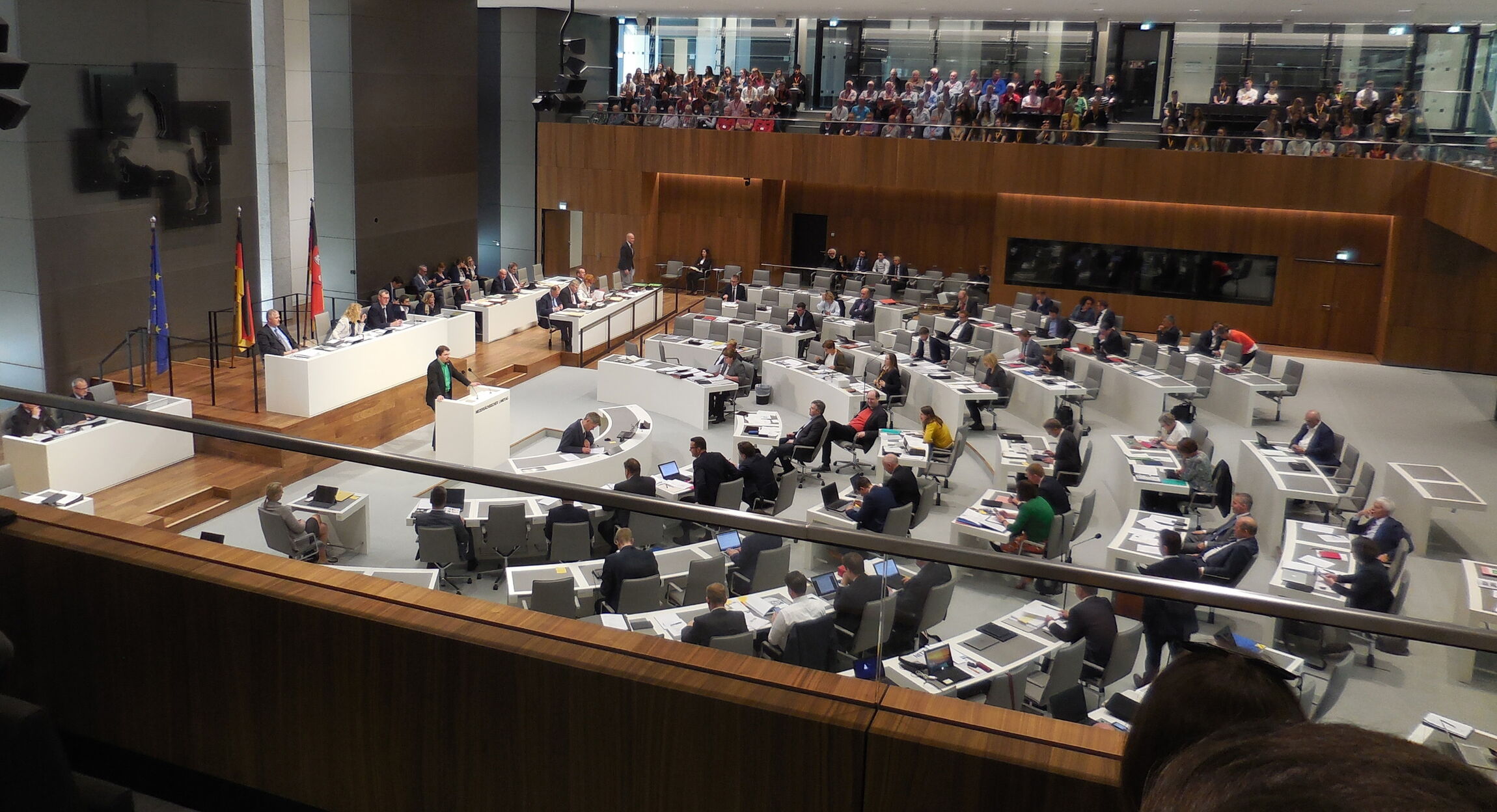 Plenarsitzung - Blick vom Zuschauerraum