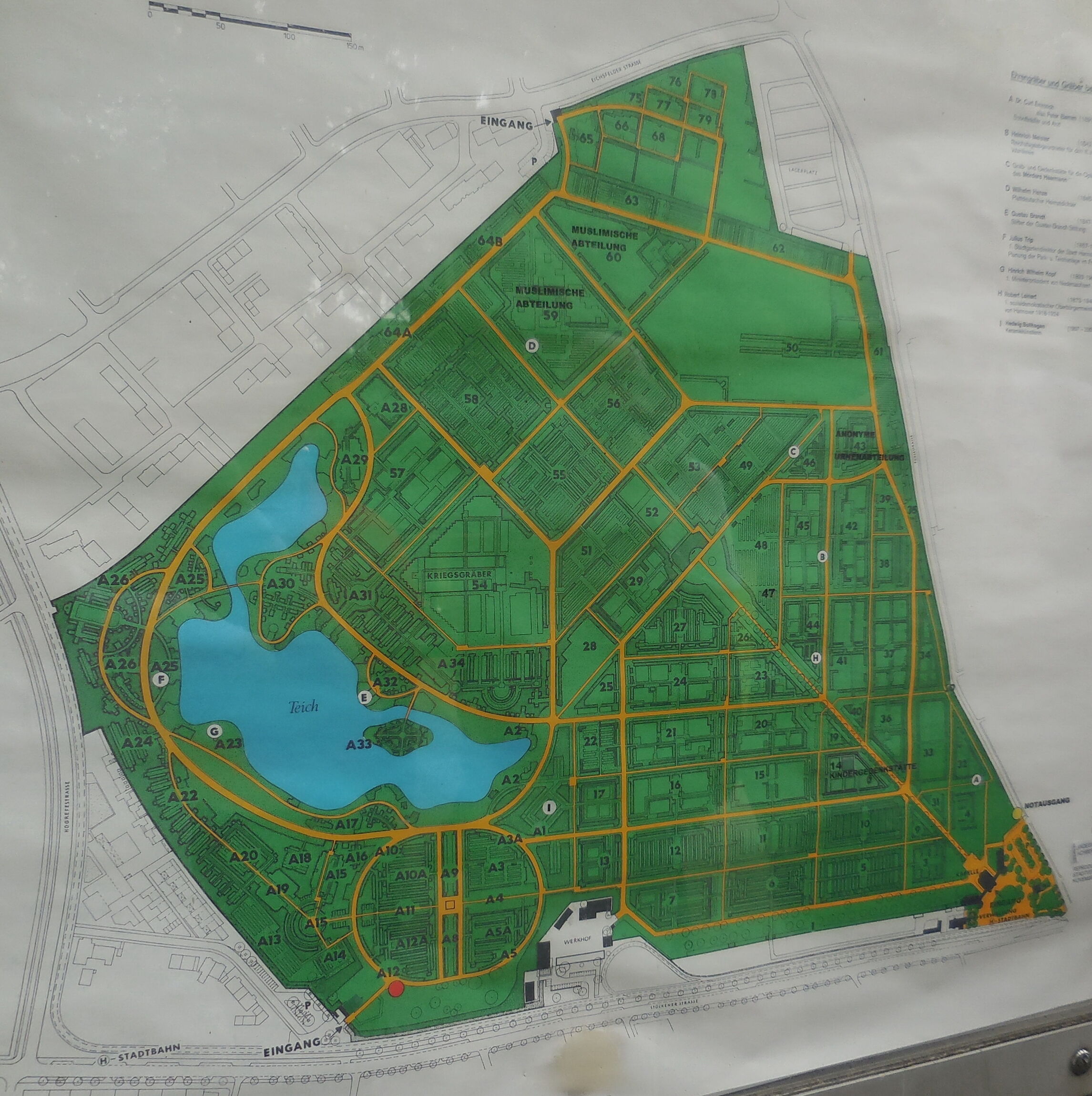 Stöcken - Friedhof, Lageplan