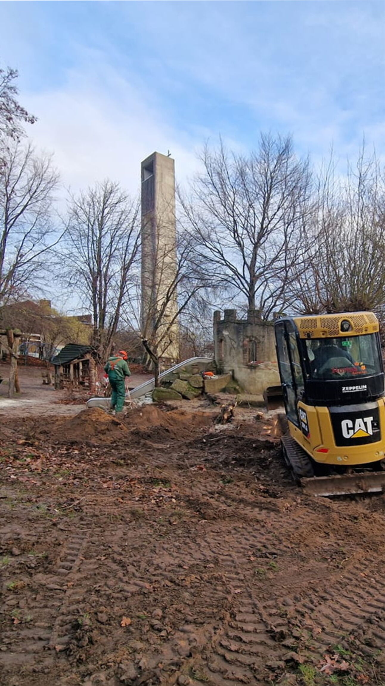 Kindergarten, Außengelände- hoch