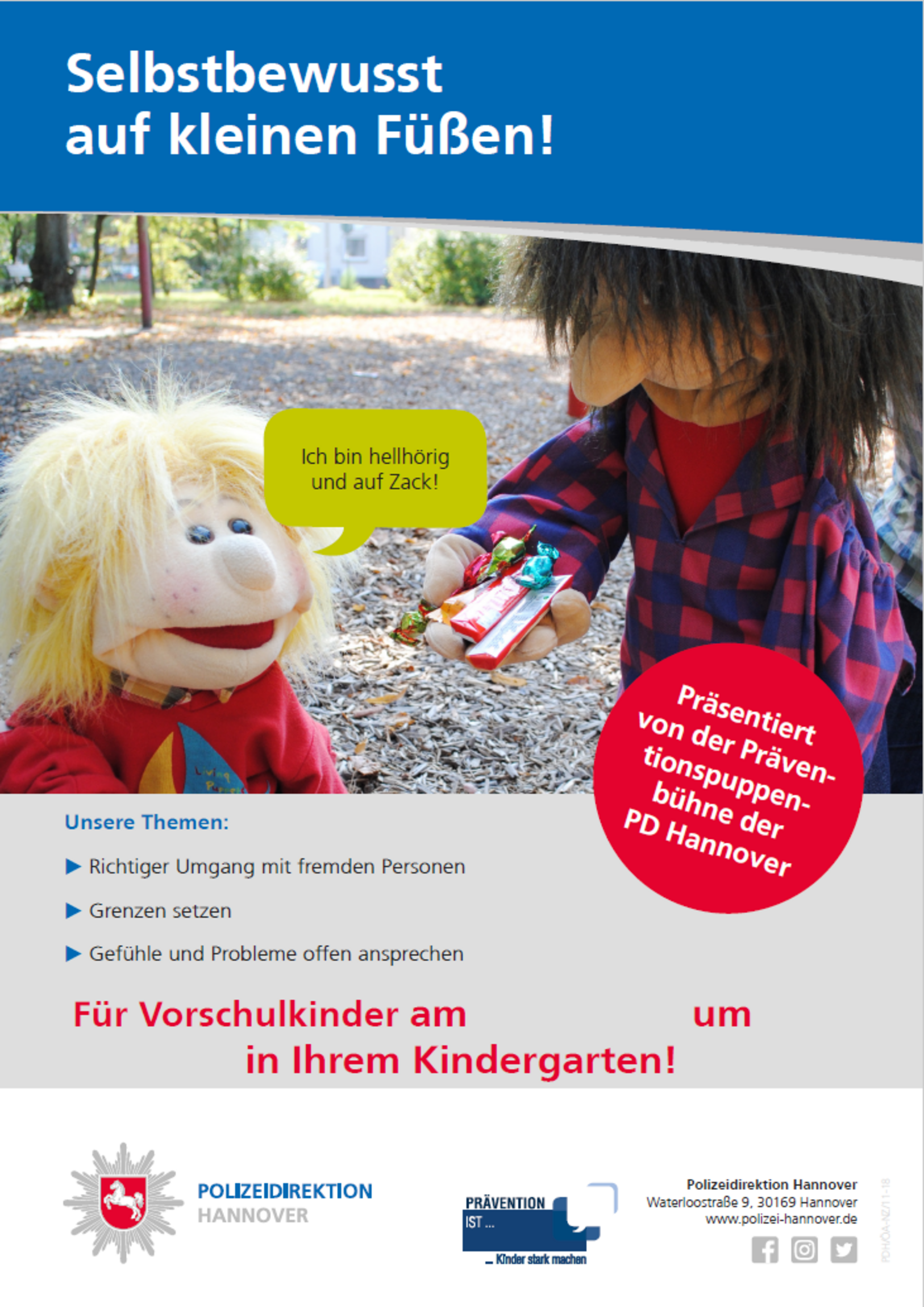 Selbstbewusst auf kleinen Füßen