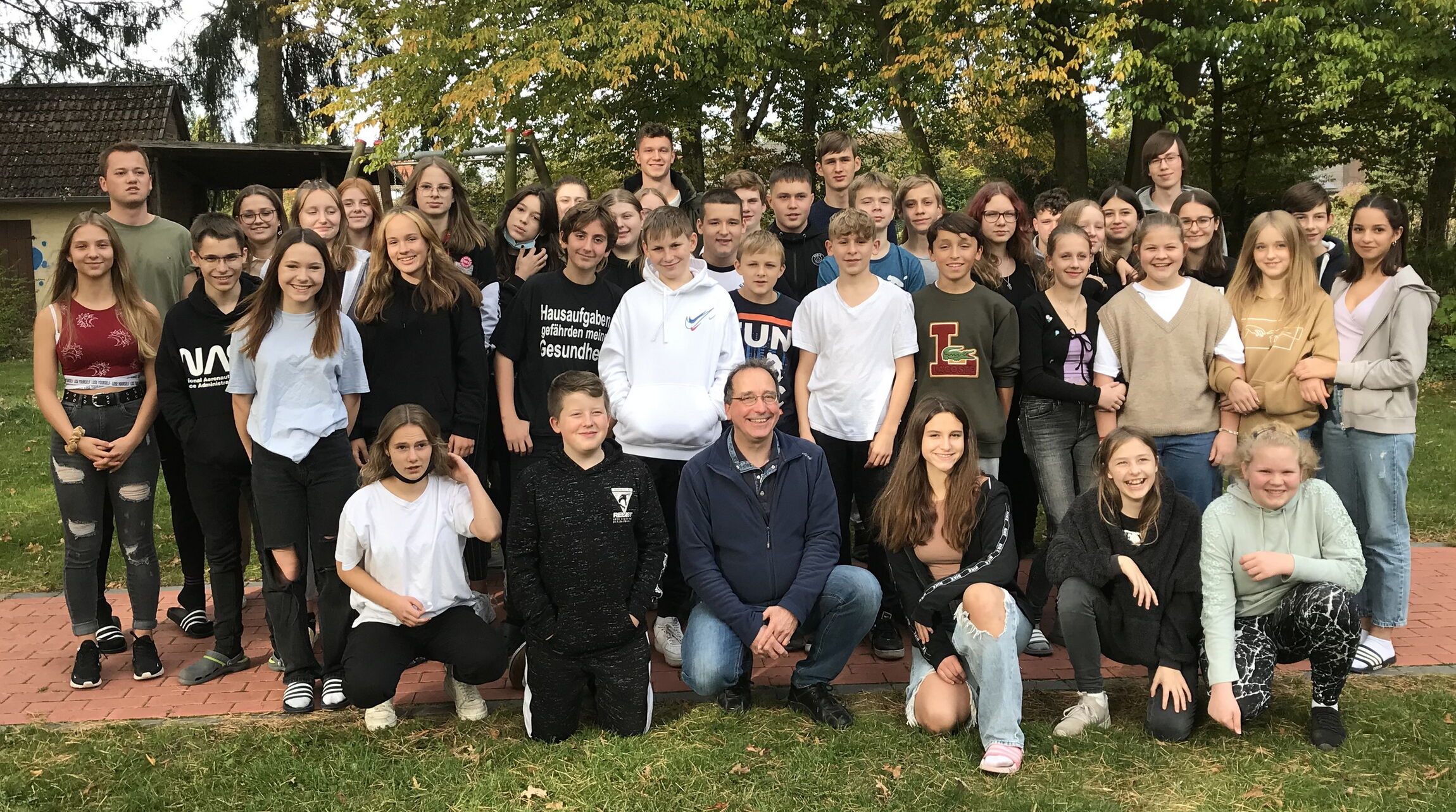 Kinfirmanden der drei Gemeinden