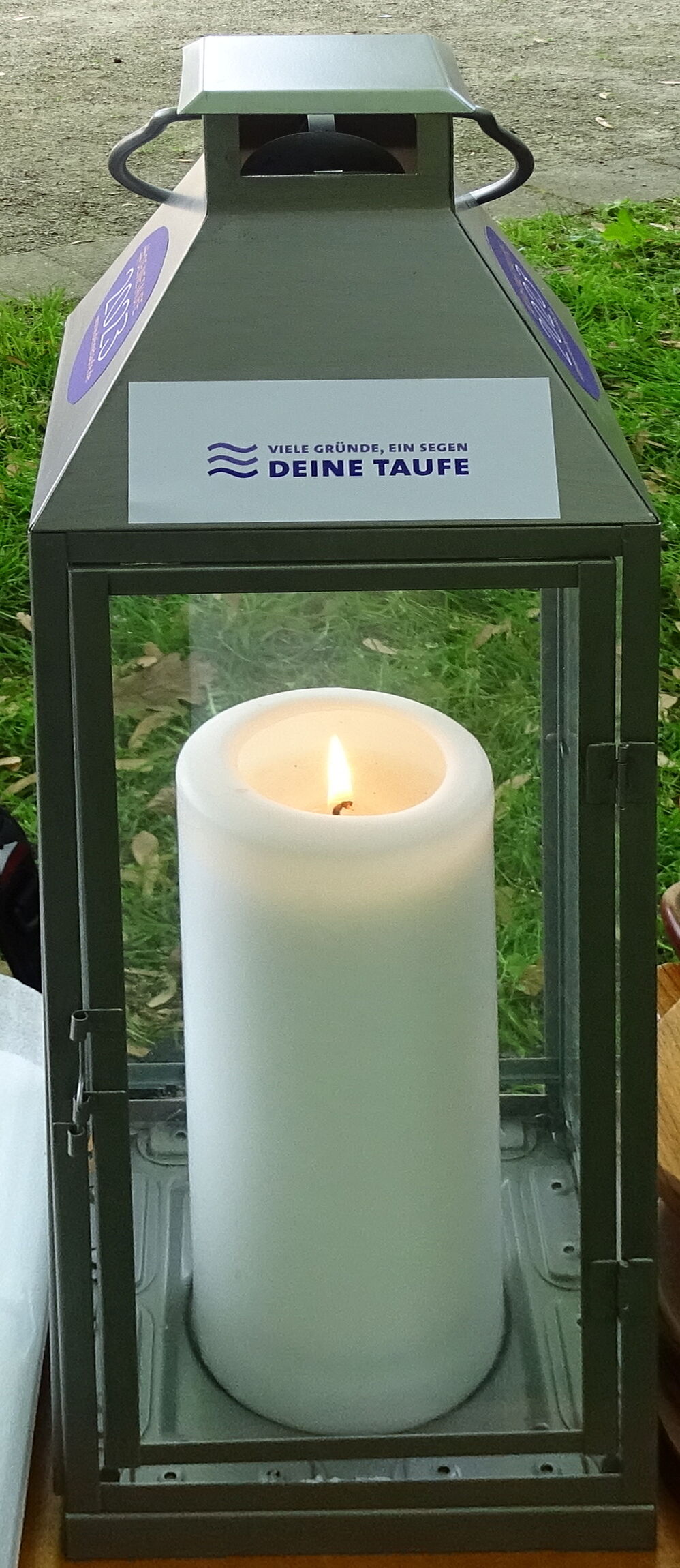 Taufkerze - hochkant