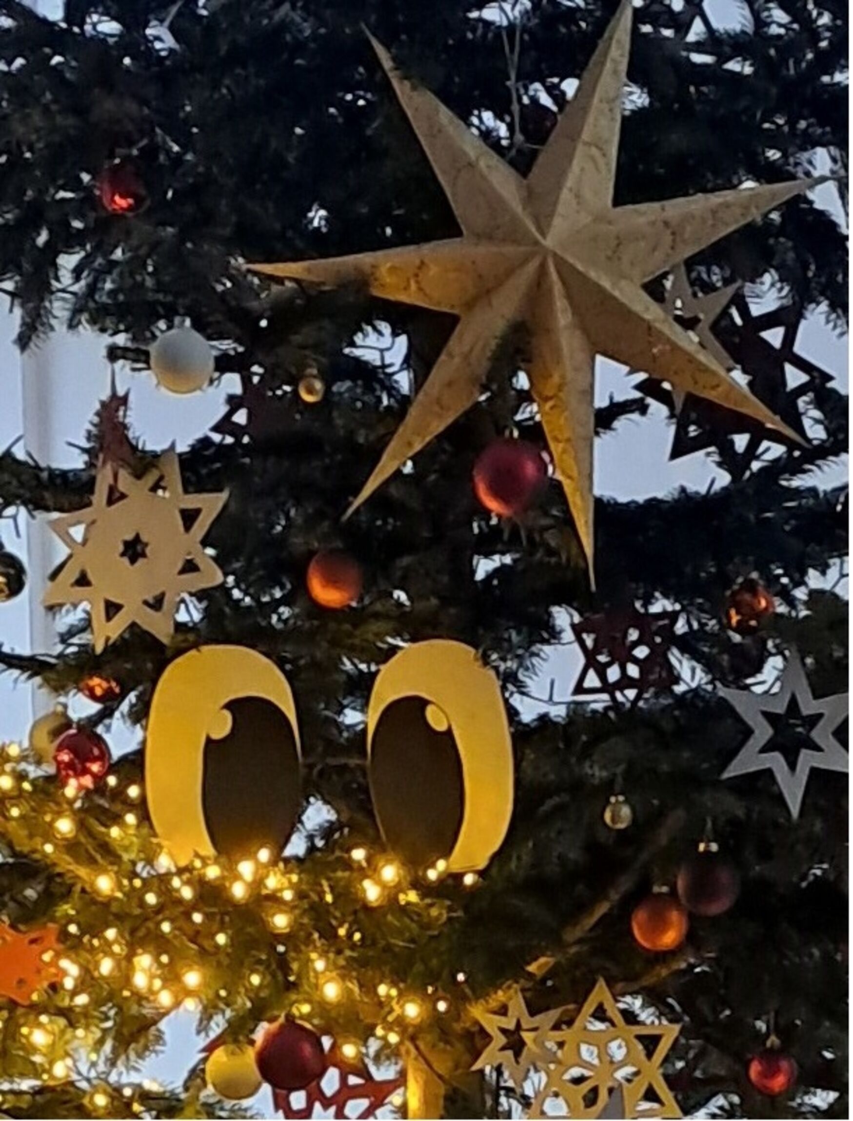 Sprechender Weihnachtsbaum Ausschnitt