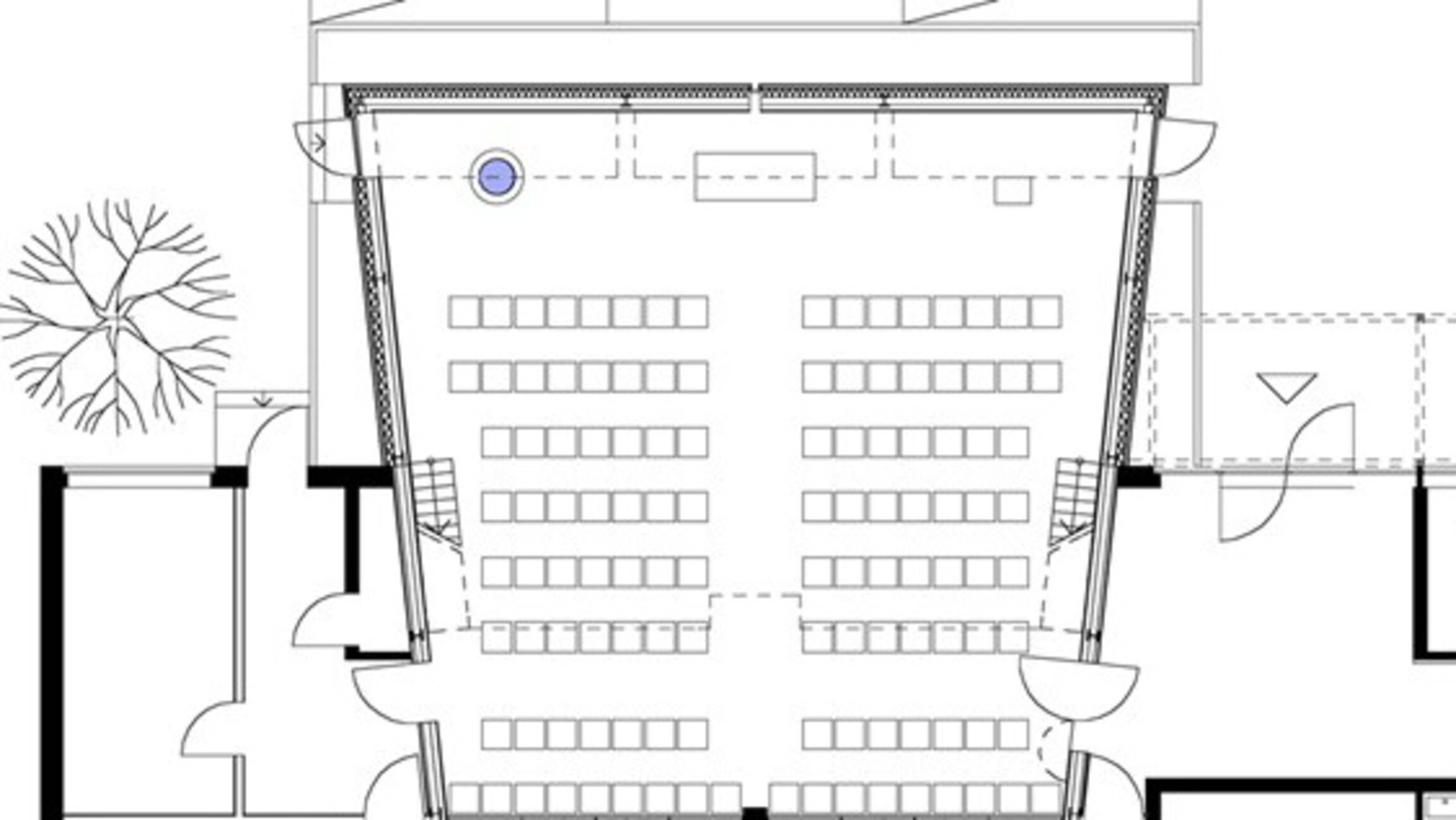 Ausschnitt Grundriss - nur Kirchraum
