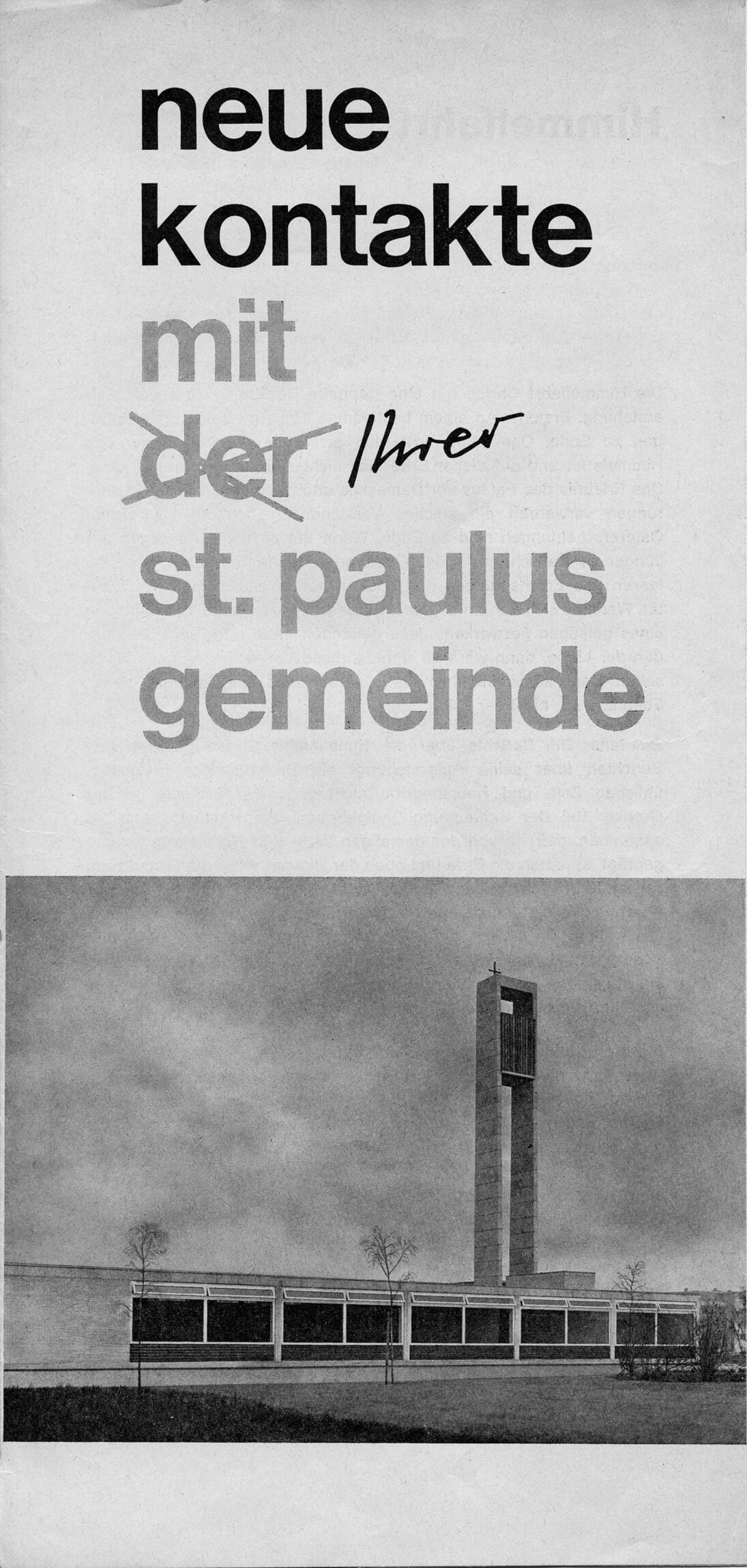 Erste eigene Kontakte - Deckblatt