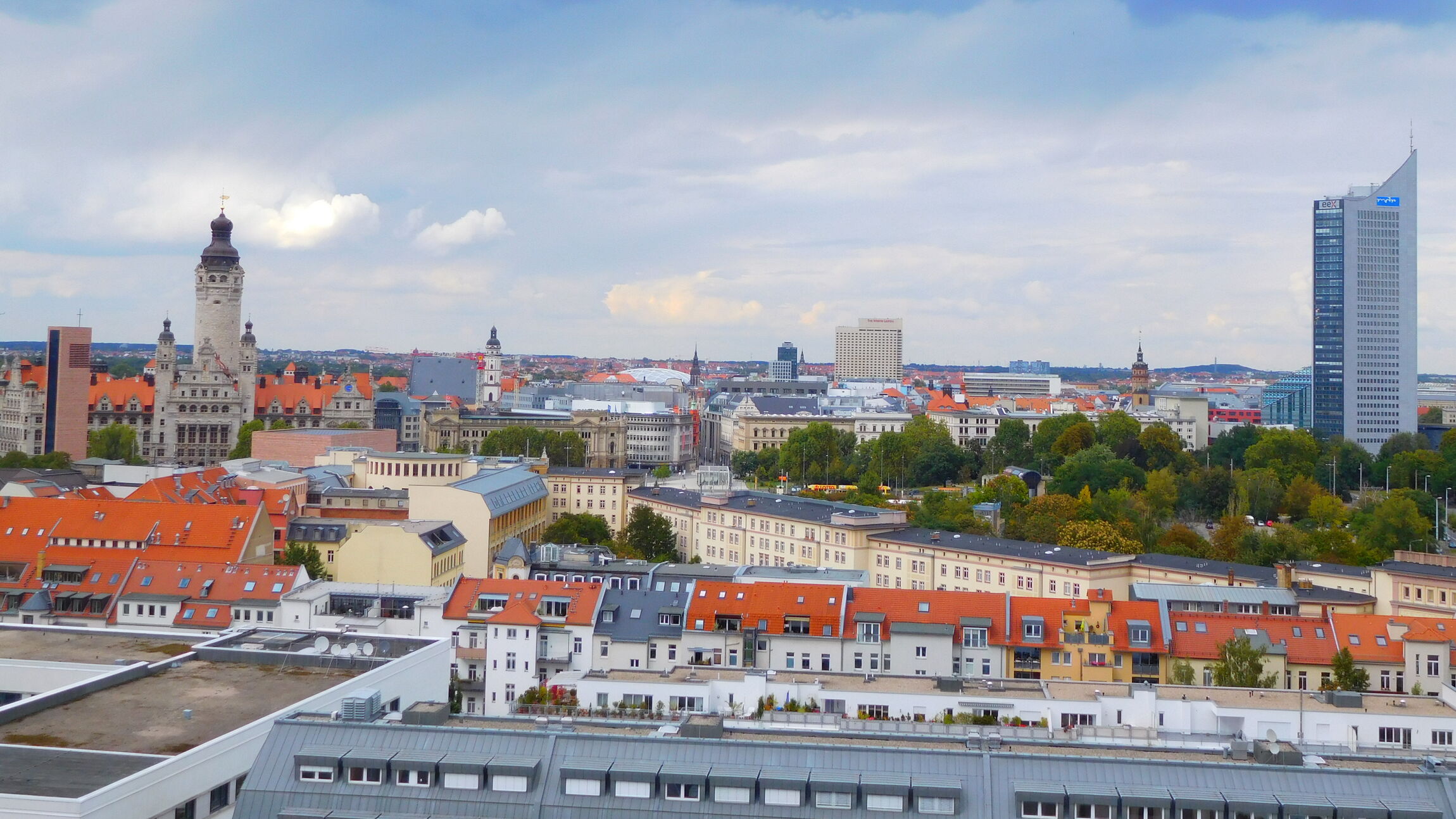 Blick über Leipzig