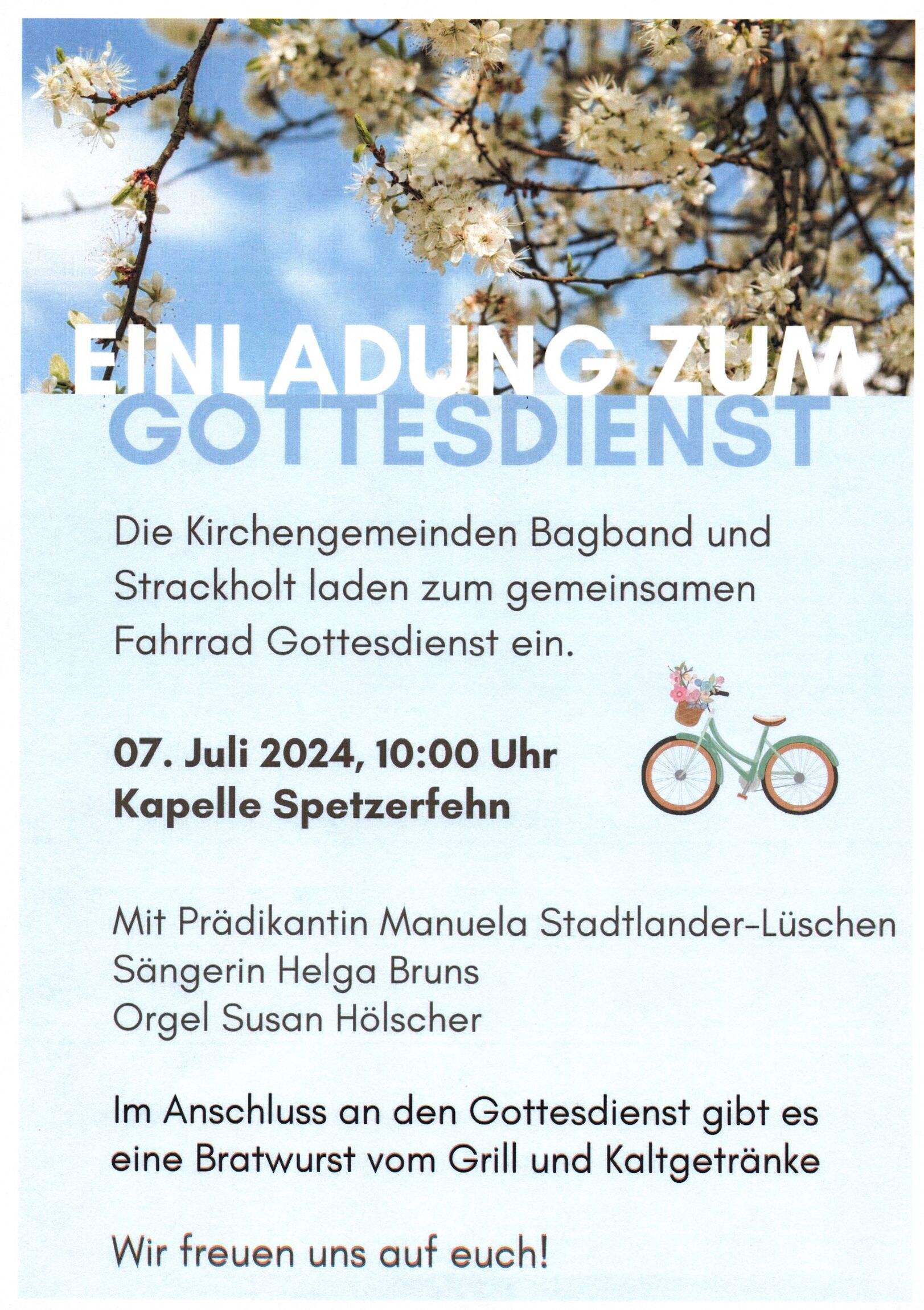 Sommerkirche in der Kapelle Spetzefehn -Unterende