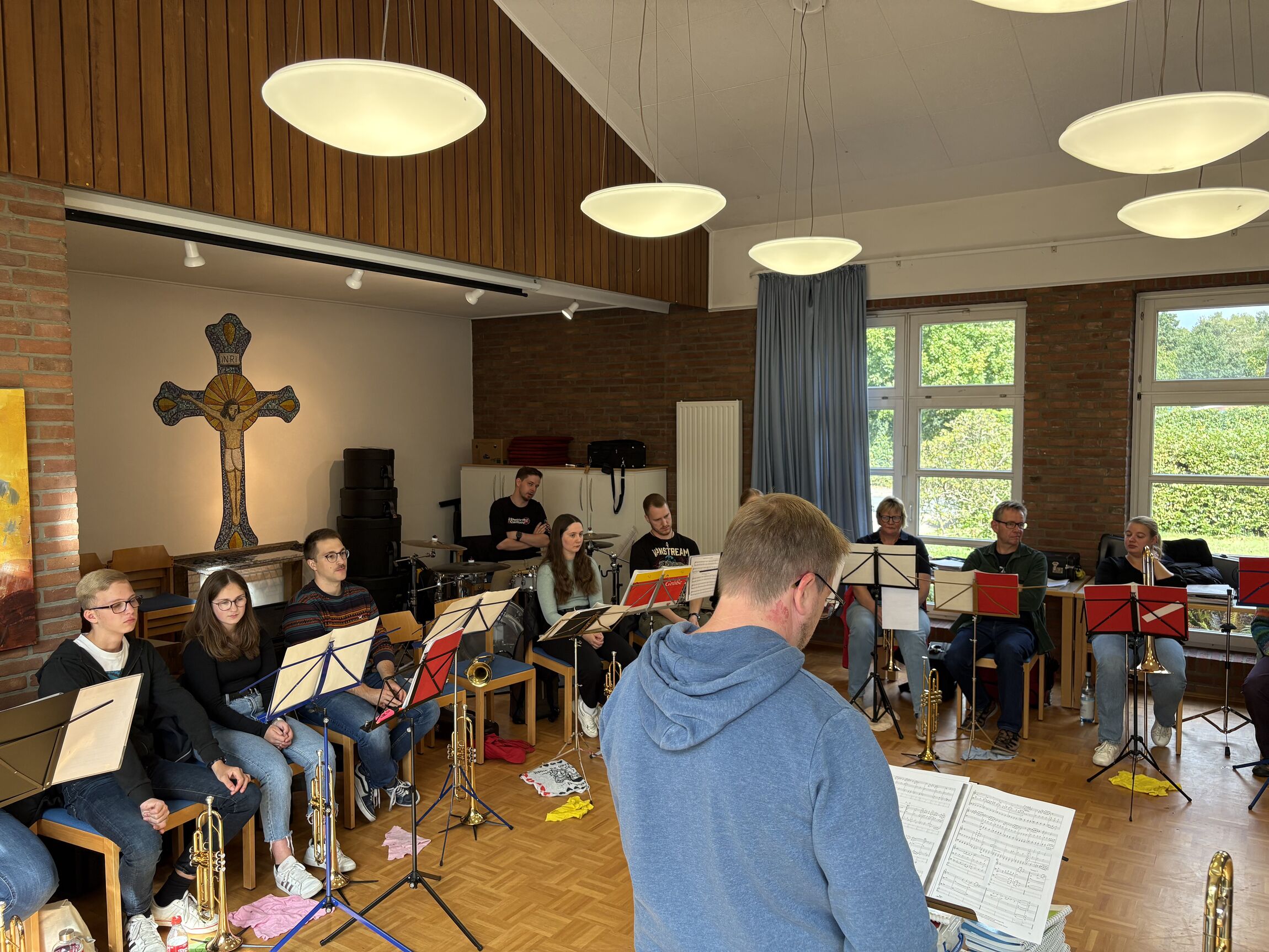 Probe des Posaunenchors für das Jahreskonzert 2025