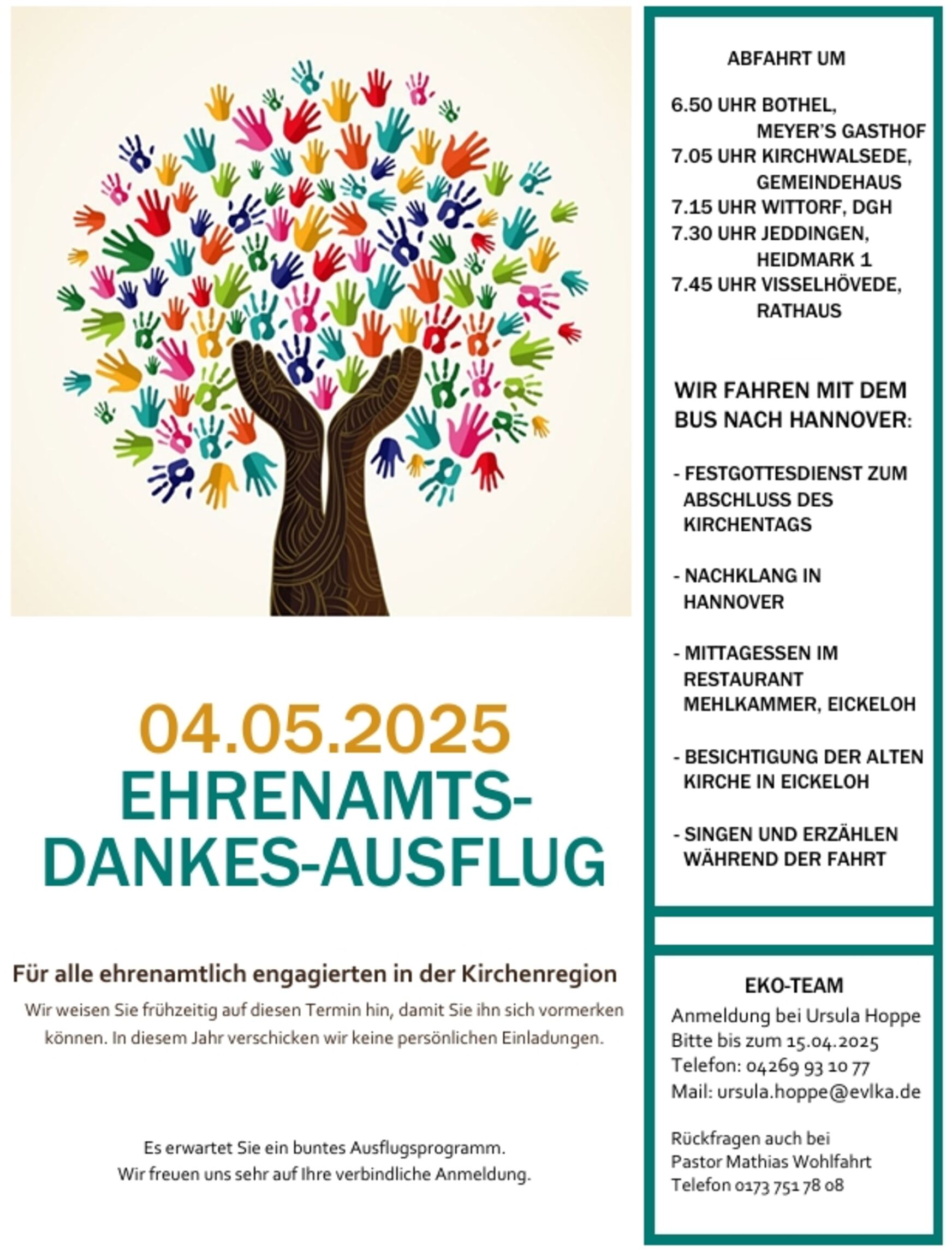 Einladung Ehrenamtsausflug 2025