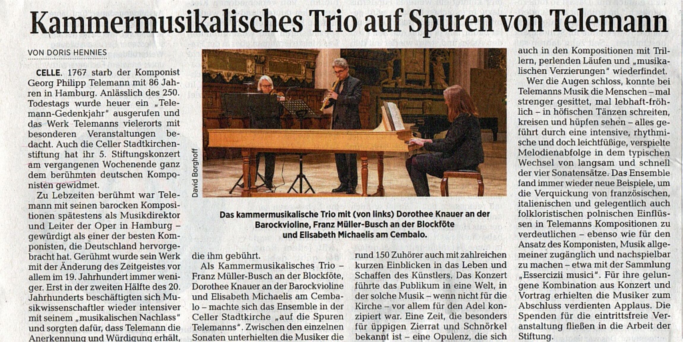 Pressebericht Stiftungskonzert 2017