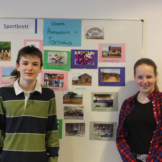 Kim Brünink und Philipp Jacobs (8a) Tansania Projekt