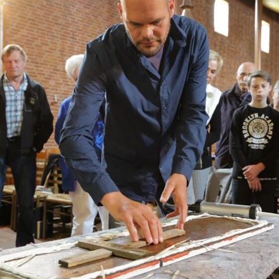 Kunstaktion mit Henning Diers