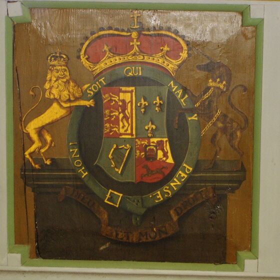 1. Tafel_Wappen des Vereinigten Königreichs von Großbritannien und Irland vermutlich von 1714-1801 (S. Heuwinkel)
