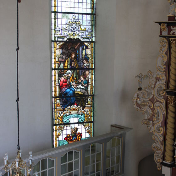 nordfenster christi geburt von der empore (c. casper)