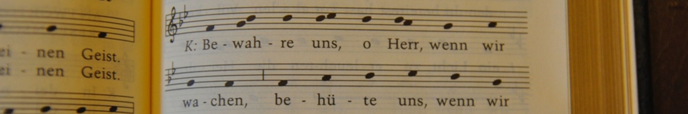 Gesangbuchausschnitt