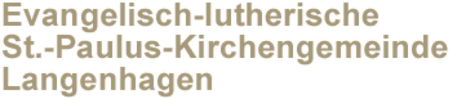 Text in Kirchenkreis einheitlicher Schreibweise