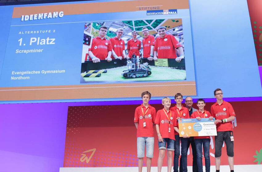 Evangelisches Gymnasium Nordhorn Sieger in der Altersklasse II (c) IdeenExpo GmbH