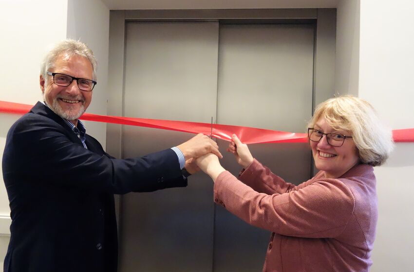 Fahrstuhl Einweihung