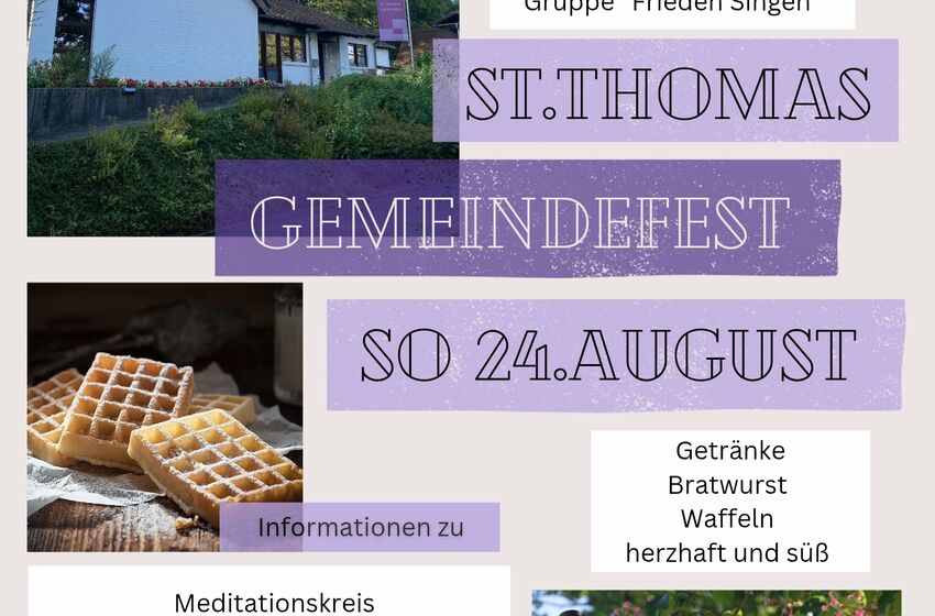Gemeindefest Thomas am 24. August 2025