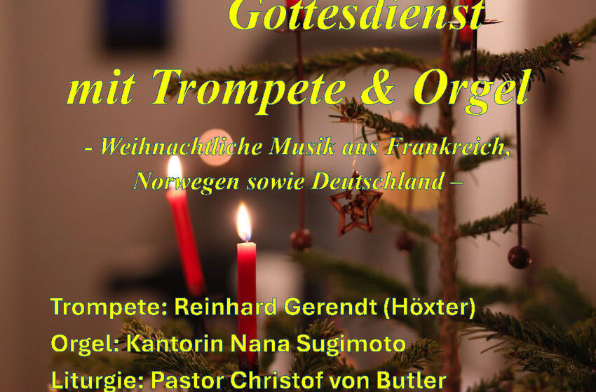 Musikalischer Gottesdienst am 28. Dezember 2025