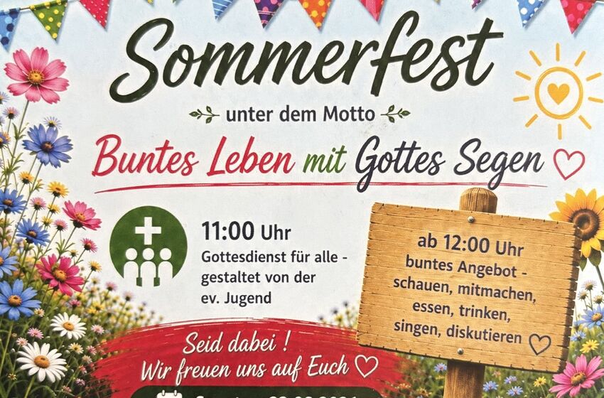 Sommerfest - Buntes Leben mit Gottes Segen