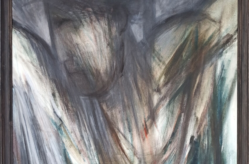 Klaus Bertelsmann, Christus, Öl auf Leinwand, 1991