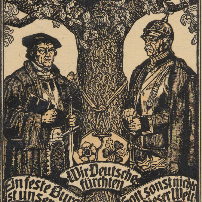 Luther und Bismarck Postkarte Sammlung Otto May